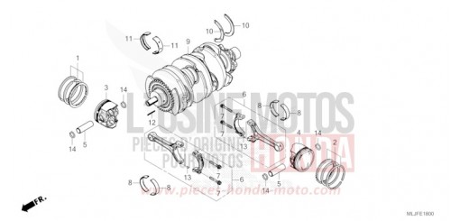 VILEBREQUIN/PISTON GL1800BDS de 2025
